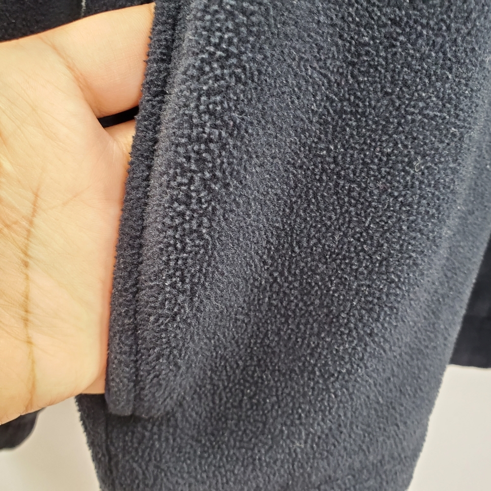Vintage Izod Fleece Dad Jacket Quarter Zip Blue Pullover - Picture 3 of 8